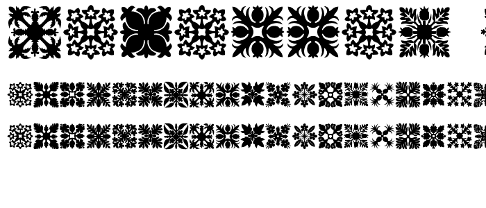 Hawaiian Quilt1 font